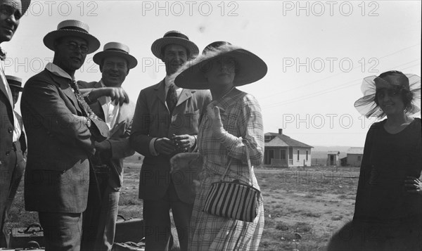 Movie set for a western, between 1896 and 1942. Creator: Arnold Genthe.