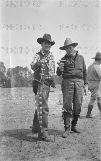 Movie set for a western, between 1896 and 1942. Creator: Arnold Genthe.