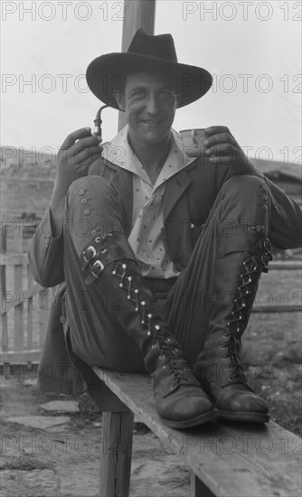 Movie set for a western, between 1896 and 1942. Creator: Arnold Genthe.