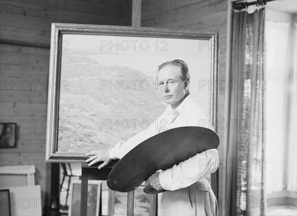 Francis Newton, portrait photograph, 1933 Sept. Creator: Arnold Genthe.