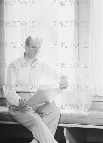 Francis Newton, portrait photograph, 1933 Sept. Creator: Arnold Genthe.