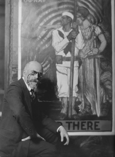 Mr. Albert Sterner, portrait photograph, 1918 Feb. 8.  Creator: Arnold Genthe.