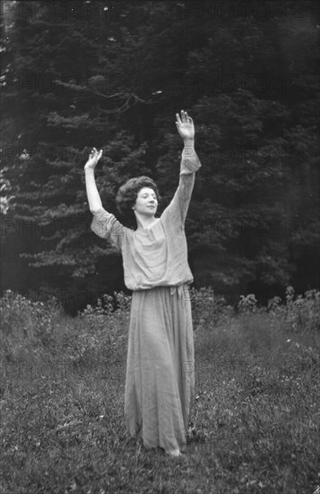 Unidentified dancer, possibly an Elizabeth Duncan dancer, between 1911 and 1942. Creator: Arnold Genthe.