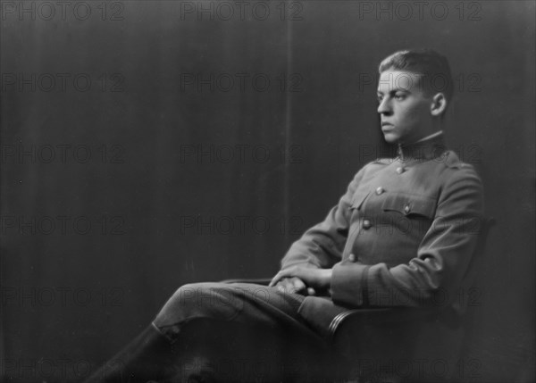 Lieutenant H. Wanger, portrait photograph, 1918 Sept. 20. Creator: Arnold Genthe.