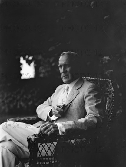 Professor Robert Wood, portrait photograph, 1932. Creator: Arnold Genthe.