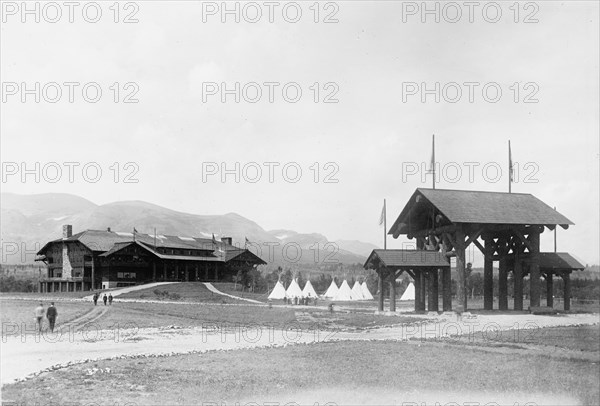 Glacier National Park, Entrance, 1914. Creator: Harris & Ewing.