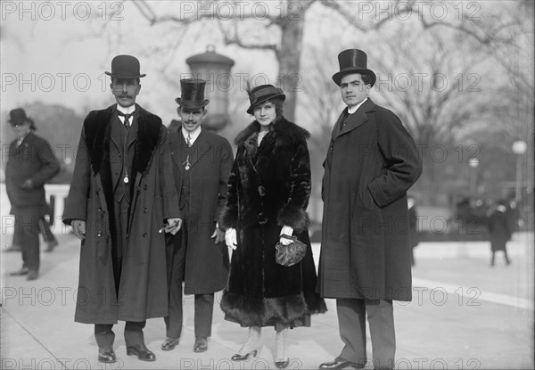 Pan American Scientific Congress - Costa Rican Group: Eduardo J. Pinto, Chairman; Felipe..., 1915. Creator: Harris & Ewing.