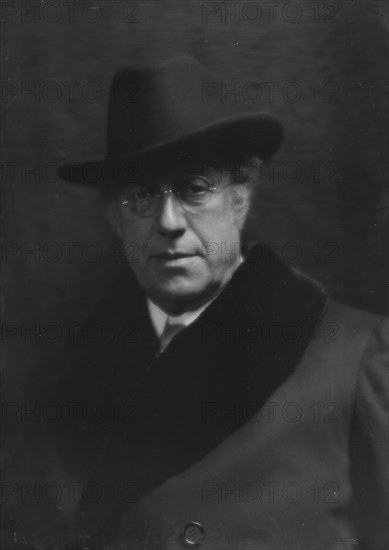 Freund, John C., portrait photograph, 1913 or 1914. Creator: Arnold Genthe.