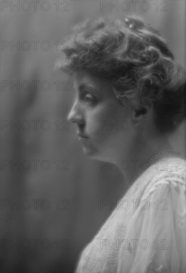 Schwan, L.M., Mrs., portrait photograph, 1913 Apr. 7. Creator: Arnold Genthe.