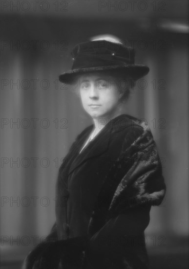 Schwan, L.M., Mrs., portrait photograph, 1913 Apr. 7. Creator: Arnold Genthe.