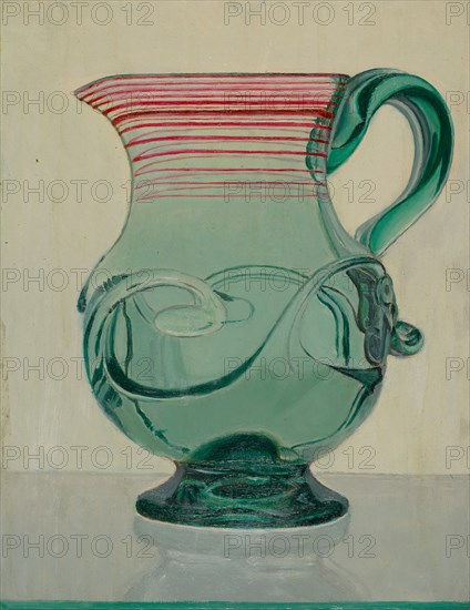 Blue Pitcher, c. 1936. Creator: Vincent Burzy.