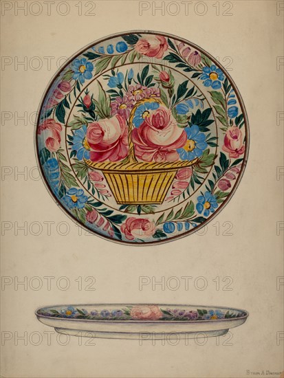 Plate, c. 1938. Creator: Byron Dingman.