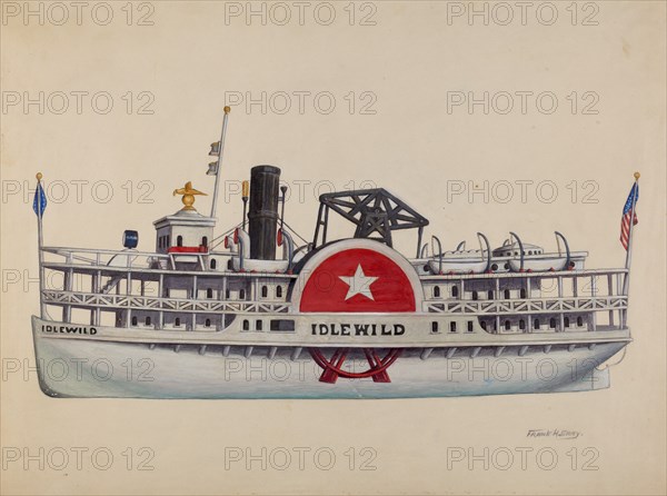 Model Ship "Idlewild", c. 1938. Creator: Frank Gray.