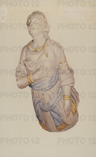 Figurehead from "Kenilworth", 1935/1942. Creator: Curry M. Bartlett.