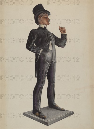 Tobacco Store - Male Figure, c. 1937. Creators: Donald Donovan, Harold Bliss.