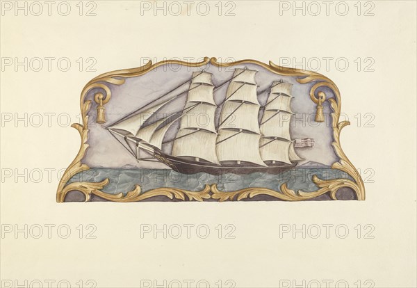 Ship Carver's Sign, c. 1938. Creator: Dorothy Hay Jensen.