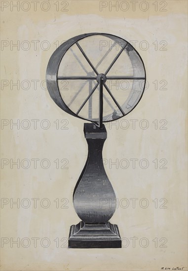 Lottery Wheel, c. 1936. Creator: Martin Lamont.