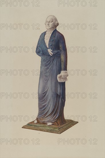 Garden Figure - George Washington, c. 1940. Creator: Zabelle Missirian.
