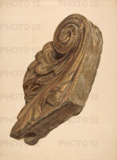 Ship Figurehead, c. 1939. Creator: Samuel Philpot.