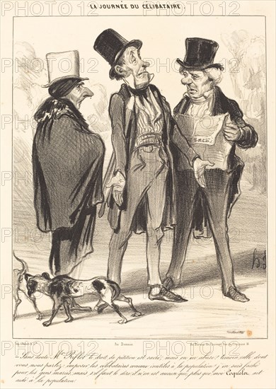 Sans doute M. Riflot le droit..., 1839. Creator: Honore Daumier.