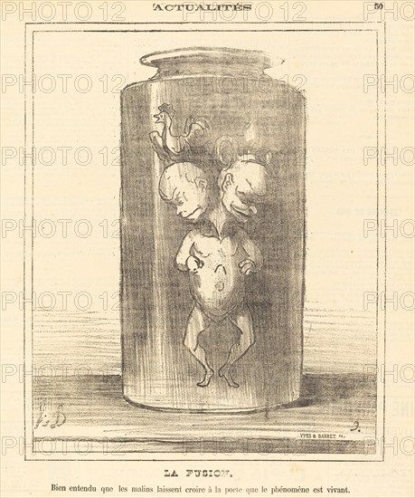 La fusion, 1872. Creator: Honore Daumier.
