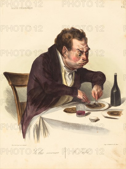Le bon morceau, 1836. Creator: Honore Daumier.