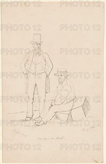 Mr. Way and Mr. Booth, 1862. Creator: James Wells Champney.