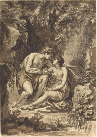 Angelica and Medoro. Creator: Giovanni Battista Cipriani.