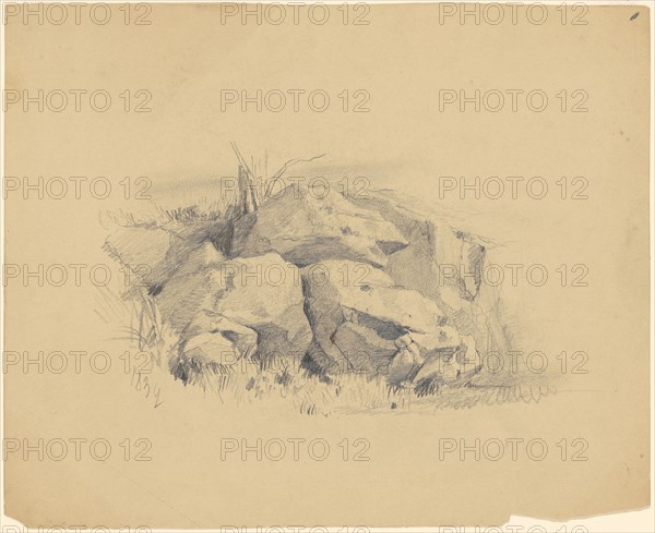 Rocks, 1839. Creator: James Goodwyn Clonney.
