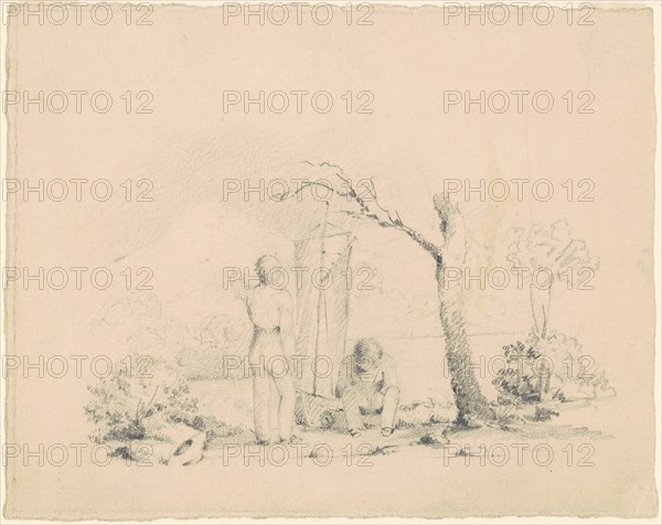 Boys with a Boat, c. 1830-1835. Creator: James Goodwyn Clonney.