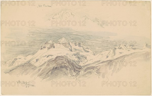 Mt. Baker and Mt. McKensie [recto], 1894. Creator: Samuel Colman.