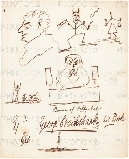 Satirical Sketches. Creator: George Cruikshank.