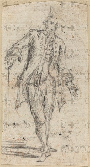 A Gentleman with a Walking Stick, early 1750s. Creator: Giovanni Battista Piranesi.