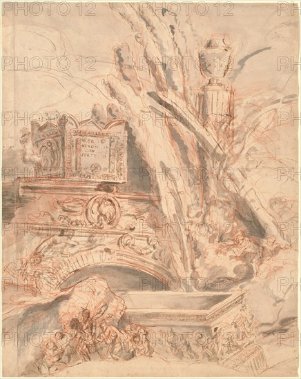 Grottesco with the Tomb of Nero, 1747. Creator: Giovanni Battista Piranesi.