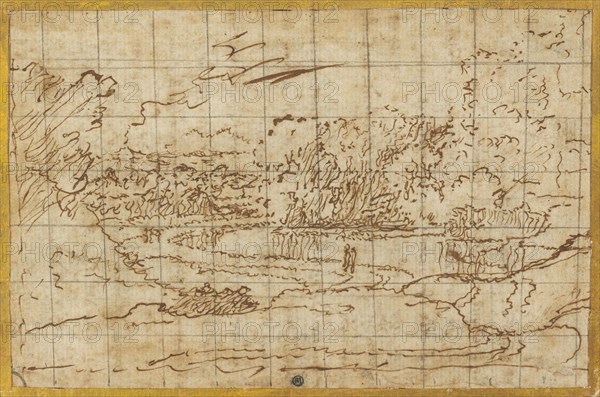 Road along a Winding River, c. 1648?. Creator: Nicolas Poussin.