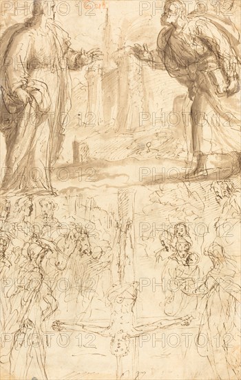 Crucifixion of Saint Peter. Creator: Giulio Cesare Procaccini.