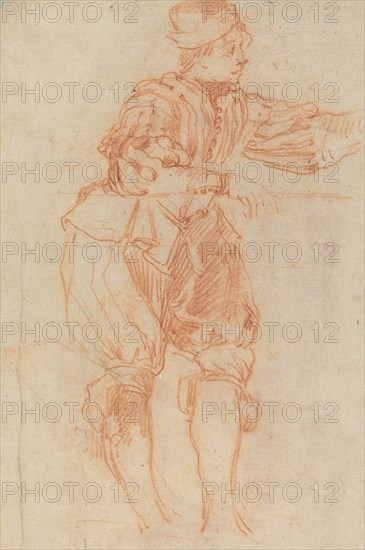 Man Leaning on a Rail [verso]. Creator: Matteo Rosselli.