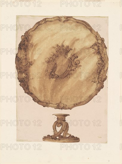 A Salver with Two Bases, 1755/1760. Creator: Luigi Valadier.
