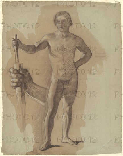 Study for "The Landing of Columbus", c. 1842. Creator: John Vanderlyn.