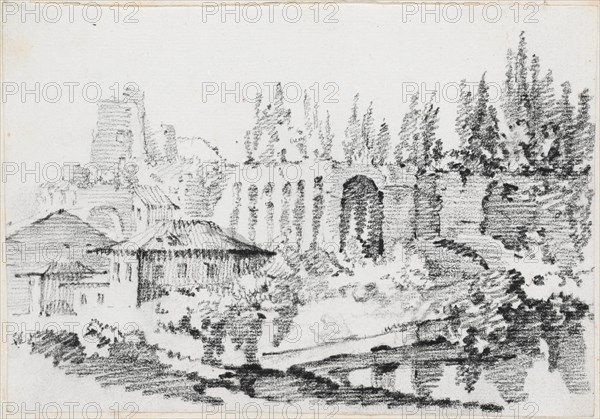 Ruins of the Imperial Palaces on the Palatine Hill, 1744/1750. Creator: Joseph-Marie Vien the Elder.