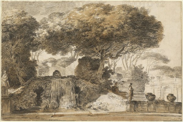 Park of an Italian Villa, 1774/1775. Creator: Francois-Andre Vincent.