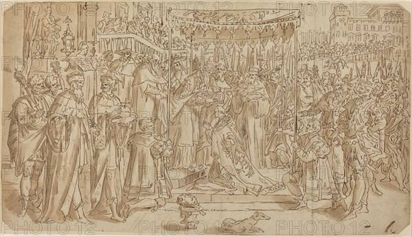 Coronation of the Emperor. Creator: Vos, Maarten de, after.