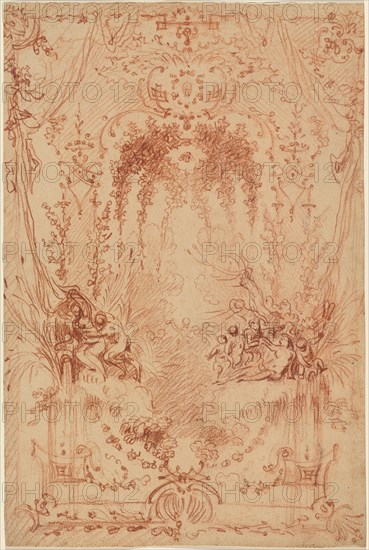 The Bower, c. 1716. Creator: Jean-Antoine Watteau.