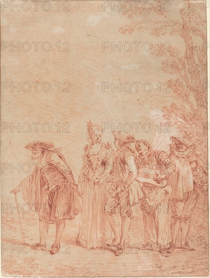 The Wedding Procession, c. 1712. Creator: Jean-Antoine Watteau.