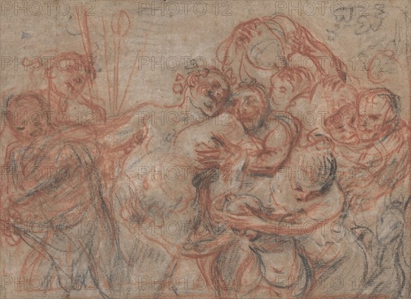 The March of Silenus [recto], c. 1715/1716. Creator: Jean-Antoine Watteau.