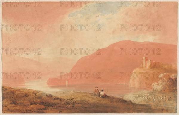 Castle on a River, early 19th century. Creator: Robert Walter Weir.