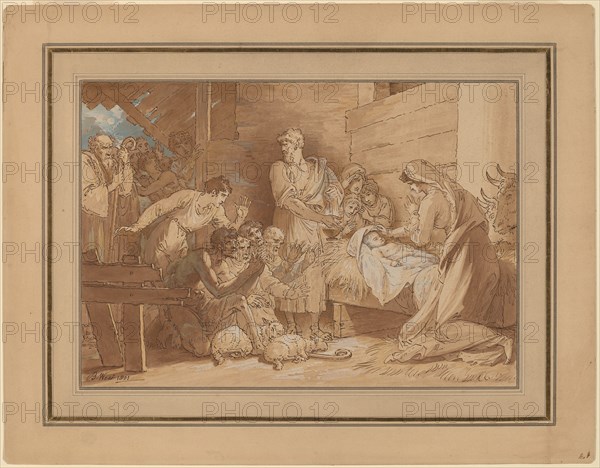 The Adoration of the Shepherds, 1805. Creator: Benjamin West.