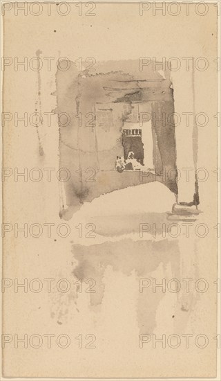 A Doorway in Ajaccio, 1901. Creator: James Abbott McNeill Whistler.
