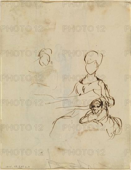 Study of a Mother and Child [verso]. Creator: David Wilkie.