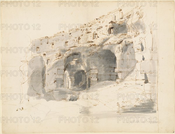 The Ruins of an Ancient Amphitheater, c. 1701. Creator: Gaspar van Wittell.